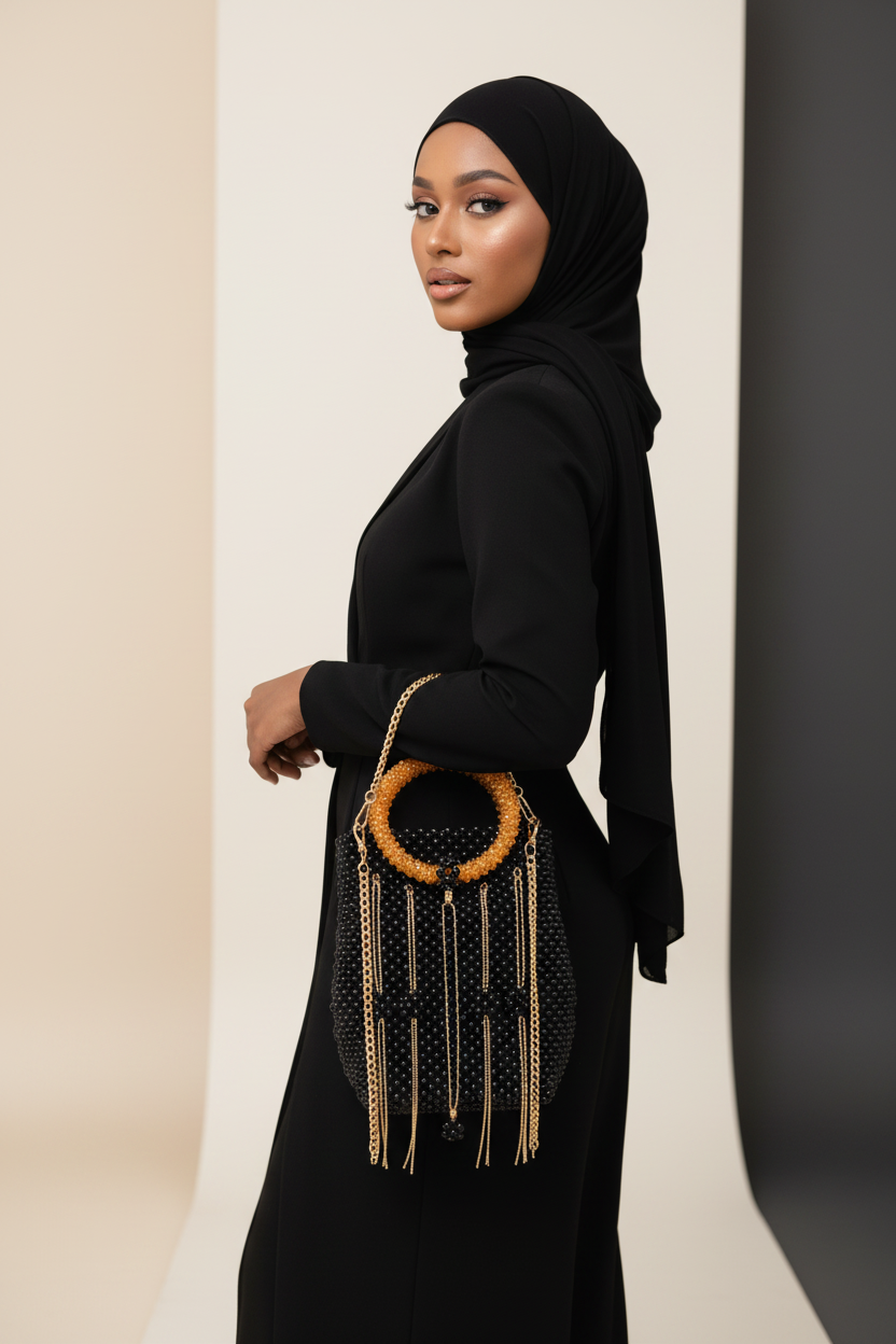 Black Amber Bag - Pose 1