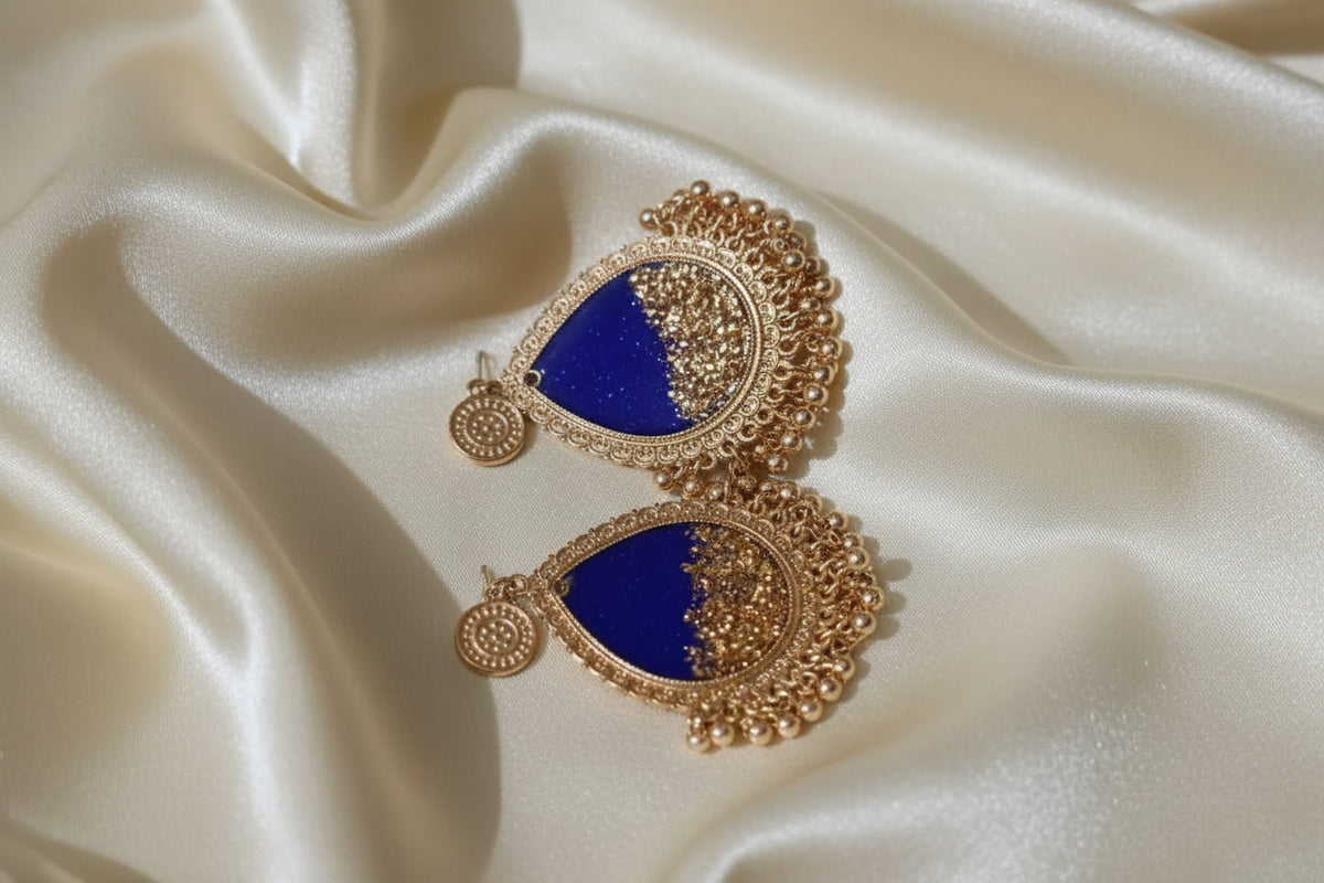 Handcrafted Resin Statement Earrings