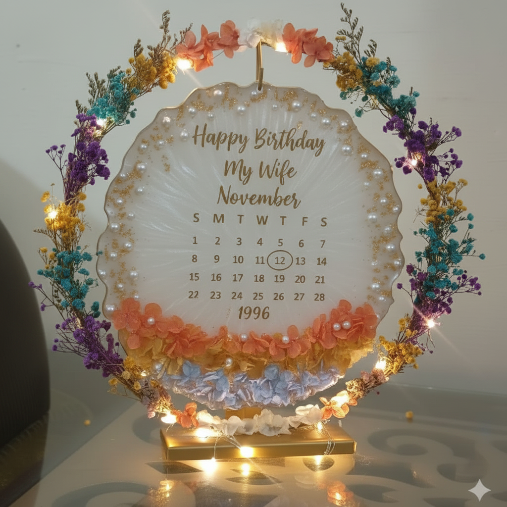 Happy Birthday My Wife Resin Plaque