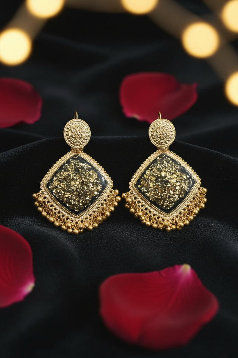 Handcrafted Resin Statement Earrings – Customizable Color & Design