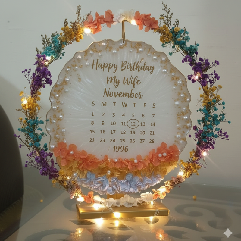 Happy Birthday My Wife Resin Plaque