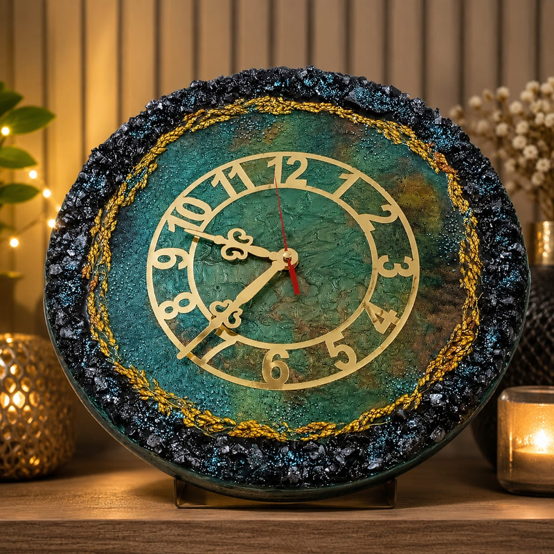 Resin Art Wall Clock